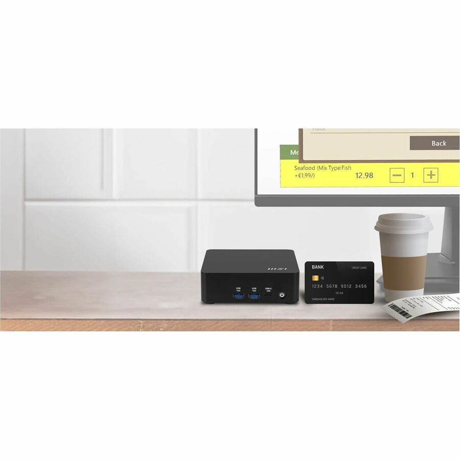 MSI Cubi NUC AI 1UMG-025BUS NUC Desktop Computer - Intel Core Ultra 5 125H - Mini PC - Black