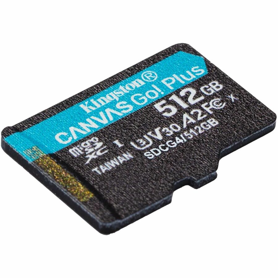 Kingston Canvas Go! Plus 512 GB Class 10/UHS-I (U3) V30 microSDXC - 1 Pack