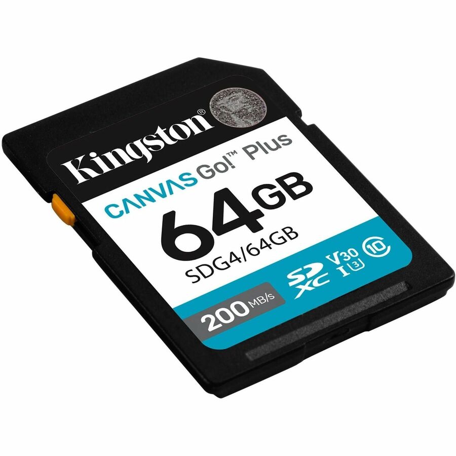Kingston Canvas Go! Plus 64 GB Class 10/UHS-I (U3) V30 SDXC - 1