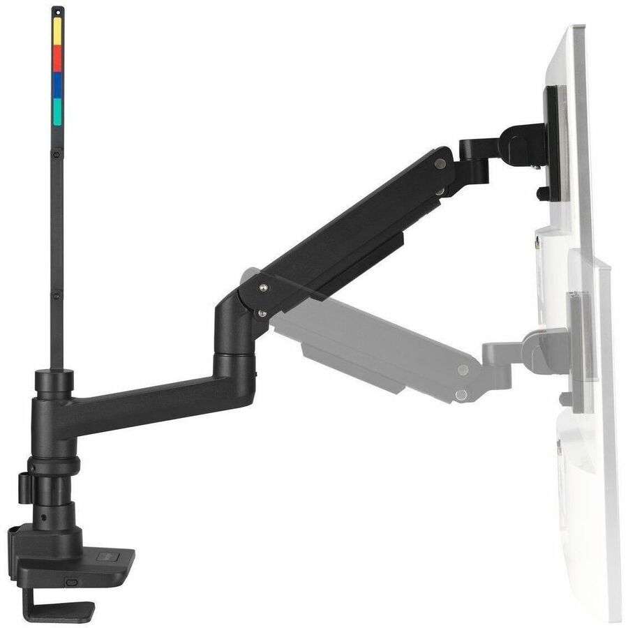 Kensington SmartFit Mounting Arm for Monitor, Clamp Mount, Grommet - Black Powder Coat - Landscape/Portrait