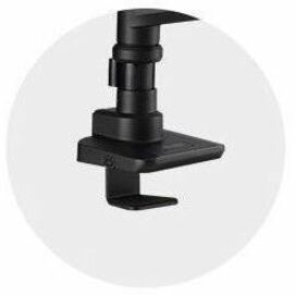 Kensington SmartFit Mounting Arm for Monitor, Clamp Mount, Grommet - Black Powder Coat - Landscape/Portrait