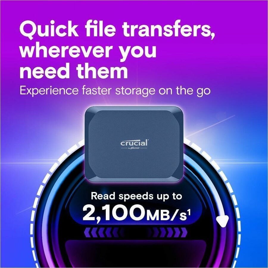 Crucial X10 4 TB Portable Solid State Drive - External