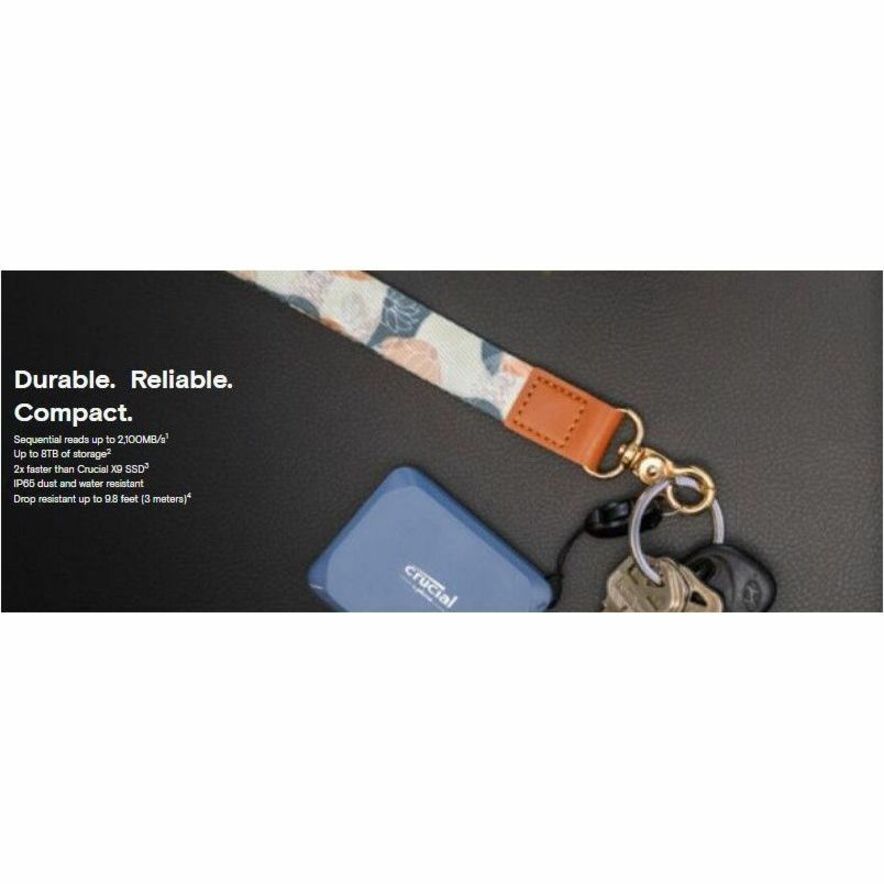 Crucial X10 4 TB Portable Solid State Drive - External