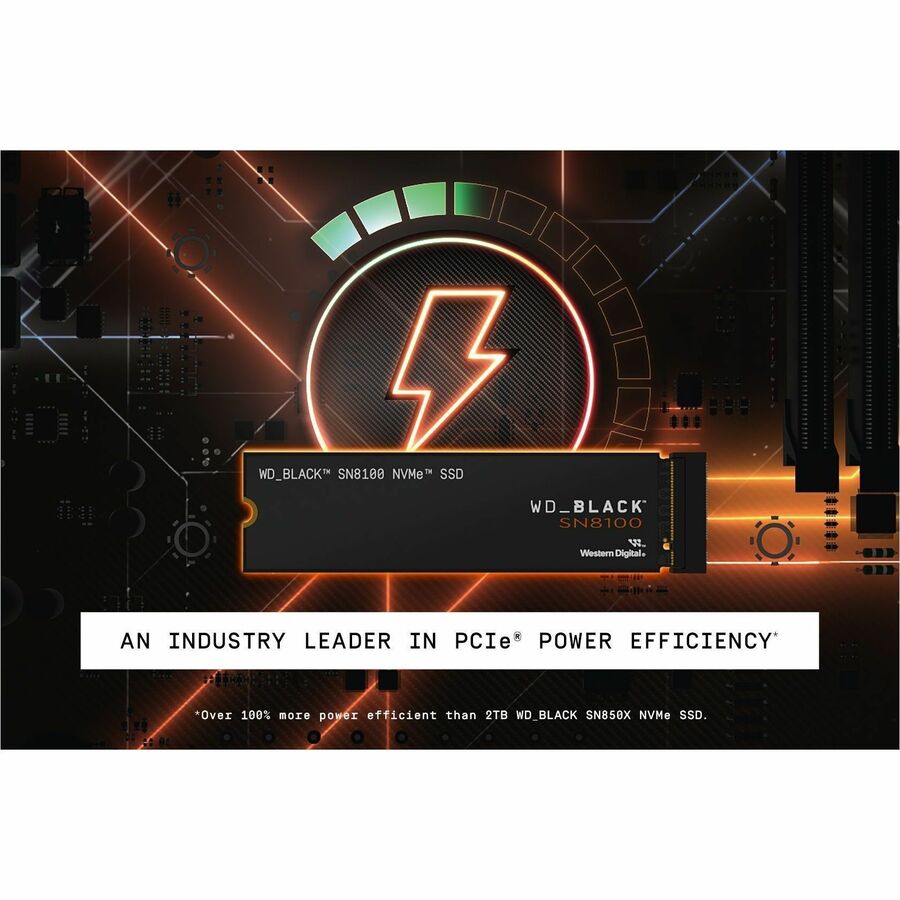 Western Digital Black SN8100 WDS200T1X0M-00CMT0 2 TB Solid State Drive - M.2 2280 Internal - PCI Express NVMe (PCI Express NVMe 5.0 x4)