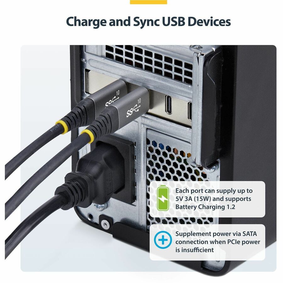4-Port USB-C 10Gb PCIe Card