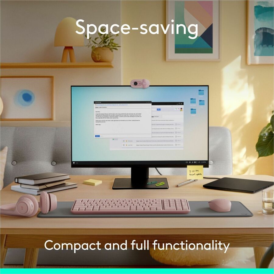 Logitech MK250 Bluetooth Wireless Mouse and Keyboard Combo: Fast & Easy Connectivity, Compact Wireless Keyboard, Ambidextrous Mouse (Graphite)