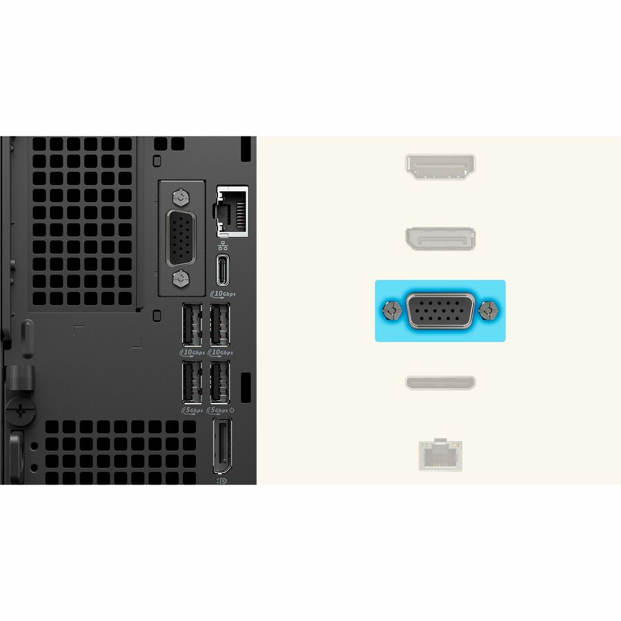 Dell Pro Max FCM2250 Desktop Computer - Intel Core Ultra 5 235 - 16 GB - 512 GB SSD - Micro PC - Standard Black