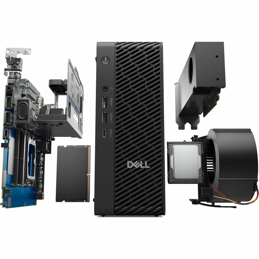 Dell Pro Max FCM2250 Desktop Computer - Intel Core Ultra 5 235 - 16 GB - 512 GB SSD - Micro PC - Standard Black