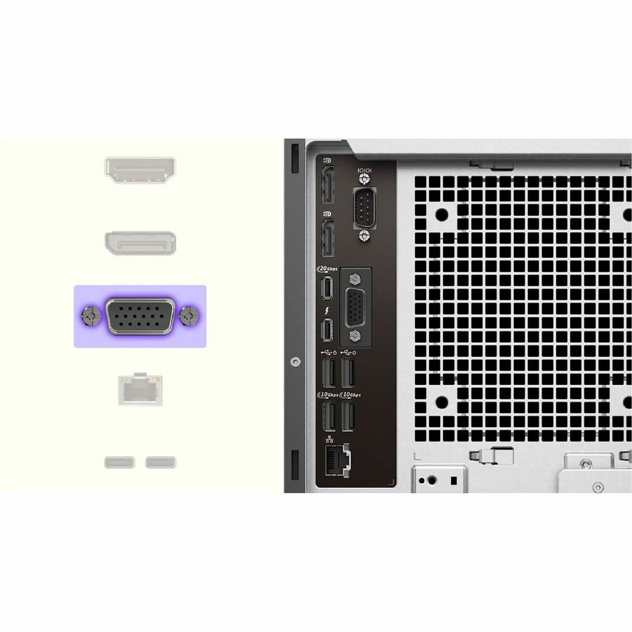 Dell Pro Max FCT2250 Desktop Computer - Intel Core Ultra 7 265 - vPro Technology - 16 GB - 512 GB SSD - Tower