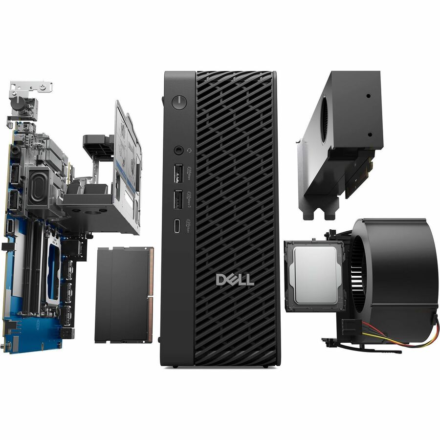 Dell Pro Max FCM2250 Desktop Computer - Intel Core Ultra 7 265 - vPro Technology - 32 GB - 512 GB SSD - Micro PC - Black