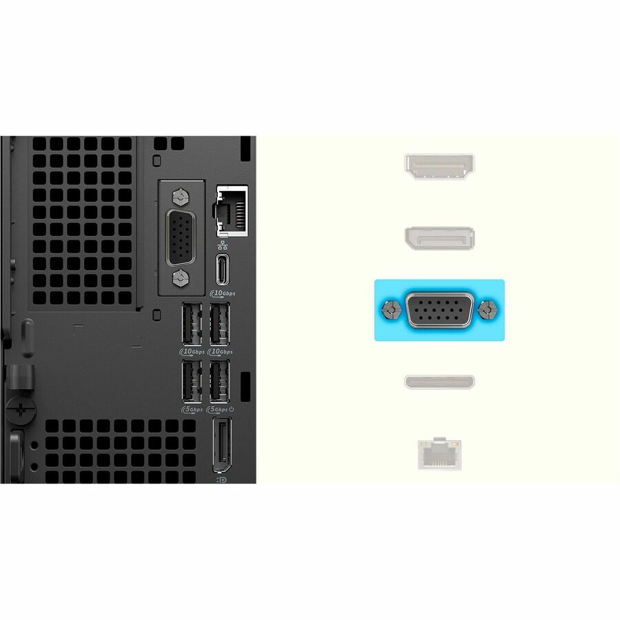 Dell Pro Max FCM2250 Desktop Computer - Intel Core Ultra 7 265 - vPro Technology - 32 GB - 512 GB SSD - Micro PC - Black