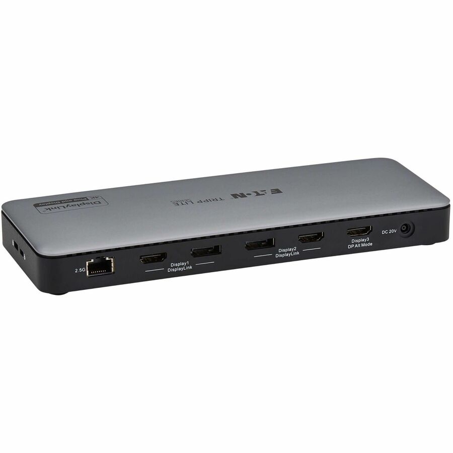 Eaton Tripp Lite Series USB-C Universal Dock, Triple Display - 4K HDMI and DisplayPort, USB 3.2 Gen 1/Gen 2 Hub, GbE, 100W PD Charging