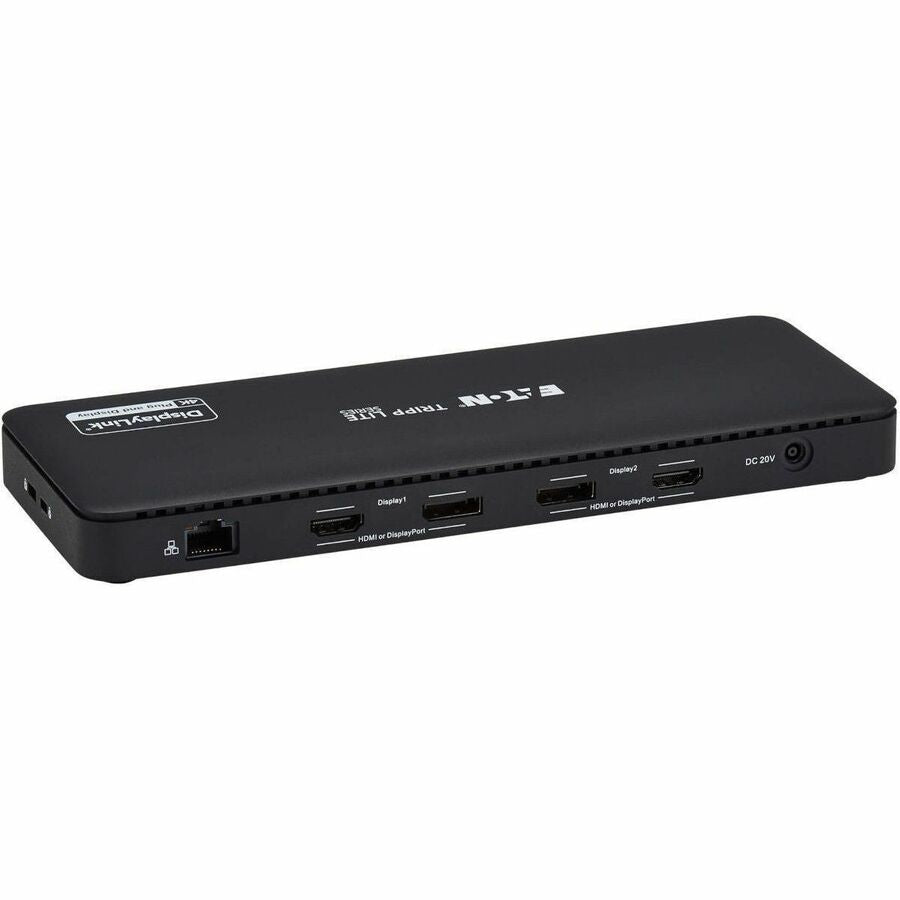 Eaton Tripp Lite Series USB-C Universal Dock, Dual Display - 4K HDMI and DisplayPort, USB 3.2 Gen 1 Hub, GbE, 100W PD Charging