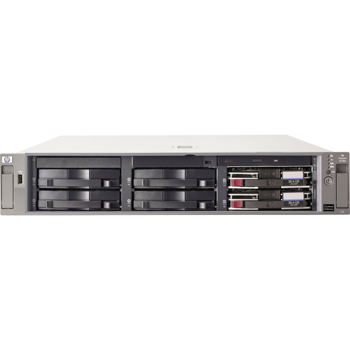 HPE ProLiant DL380 G4 2U Rack Server - 1 Xeon 3 GHz - 2 GB RAM - Ultra320 SCSI, Ultra ATA Controller