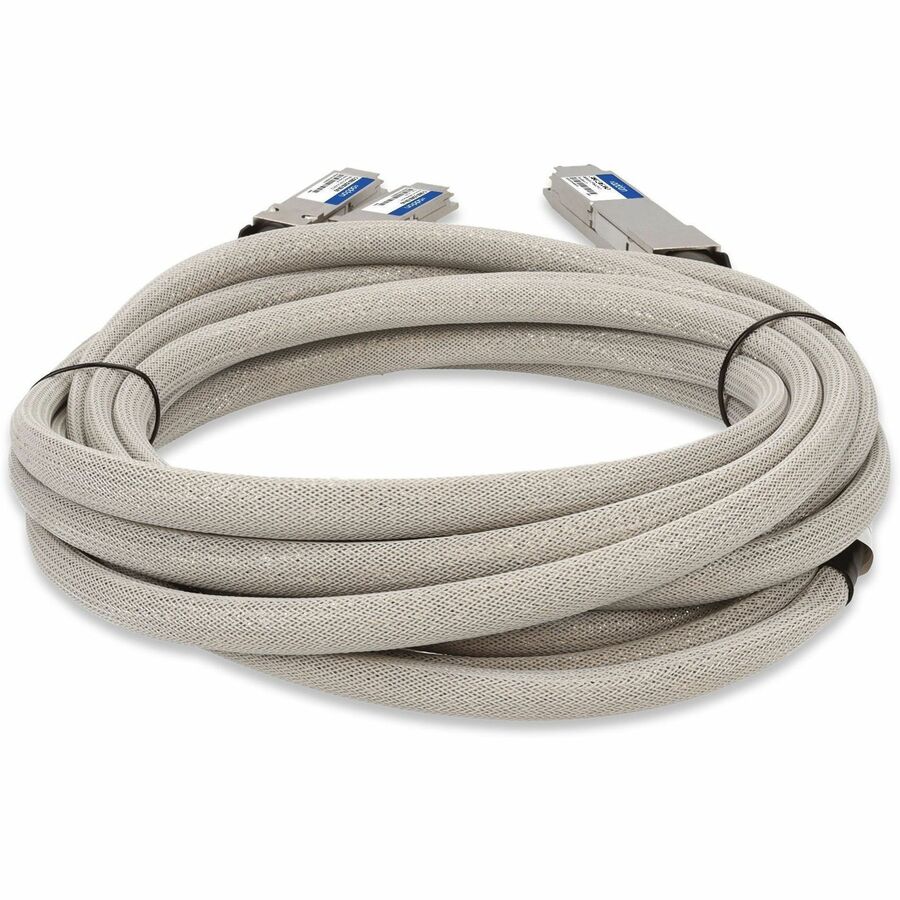 AddOn Arista Networks C-O800-2Q400-2M Compatible TAA 800GBase-CU OSFP to 2xQSFP112 Direct Attach Cable (Passive Twinax, 2m)