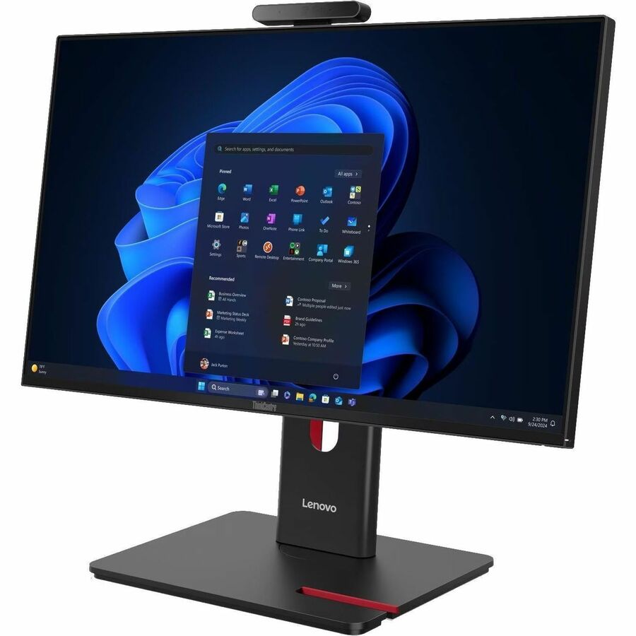 Lenovo ThinkCentre M70a Gen 6 13AY000GUS All-in-One Computer - Intel Core Ultra 7 2nd Gen 265T - vPro Technology - 32 GB - 512 GB SSD - 23.8" Full HD Touchscreen - Desktop - Black