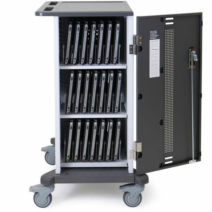 Ergotron YES24 Adjusta Charging Cart, Pre-wired