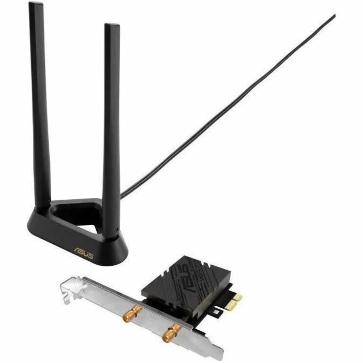 Asus PCE-BE90BT IEEE 802.11be Bluetooth 5.4 Tri Band Wi-Fi/Bluetooth Combo Adapter for Router, Desktop Computer