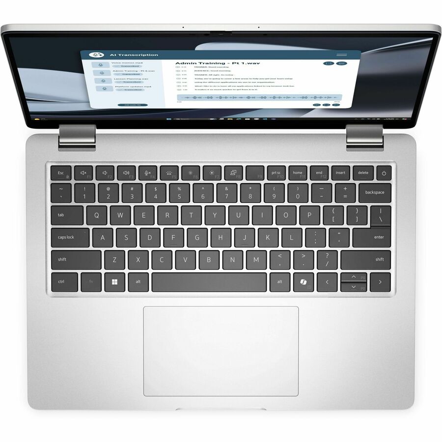 Dell Pro 14 Plus PB14255 14" Touchscreen Convertible Copilot+ PC 2 in 1 Notebook - Full HD Plus - 60 Hz - AMD Ryzen AI 7 PRO 350 - 32 GB - 512 GB SSD - English (US) Keyboard - Platinum Silver