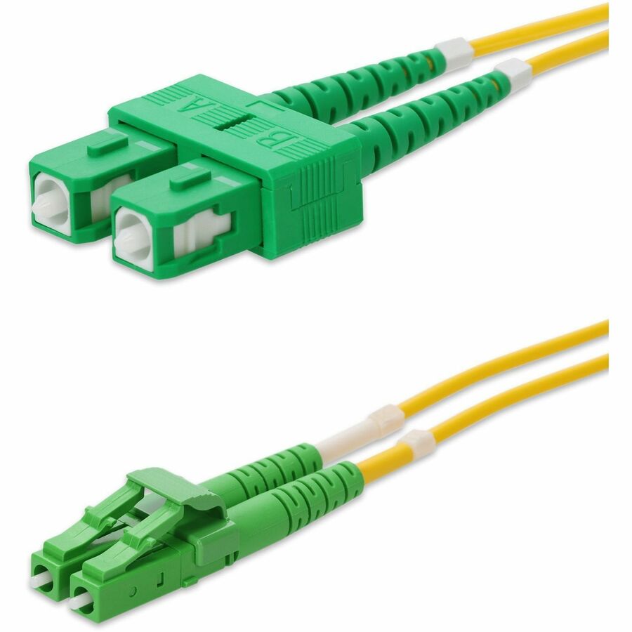 AddOn 5m ASC to ALC Yellow OS2 Duplex OFNR (Riser-Rated) SMF Fiber Patch Cable