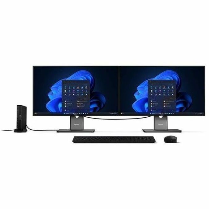 Lenovo ThinkCentre M70q Gen 6 13A40023US Desktop Computer - Intel Core Ultra 7 265T - vPro Technology - 32 GB - 512 GB SSD - Tiny - Black