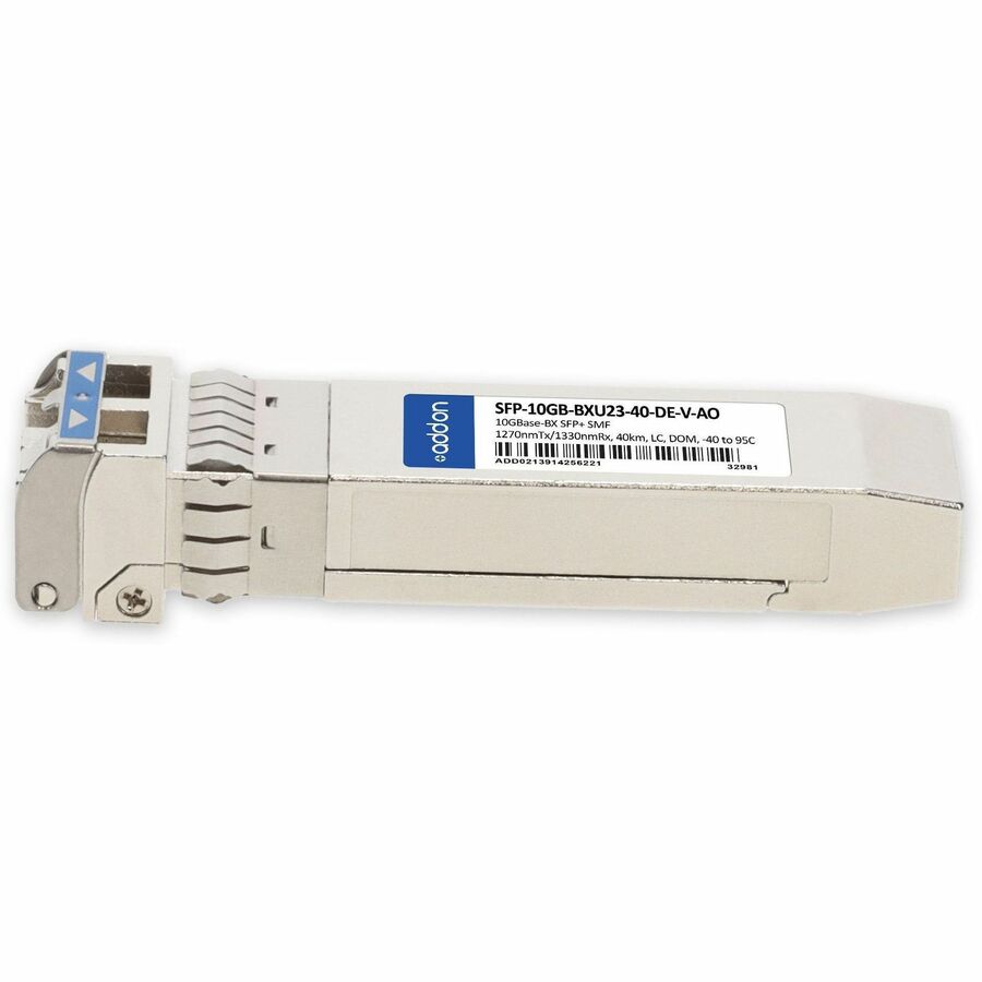 AddOn Dell Compatible TAA 10GBase-BX SFP+ Transceiver (SMF, 1270nmTx/1330nmRx, 40km, LC, DOM, -40 to 95C)