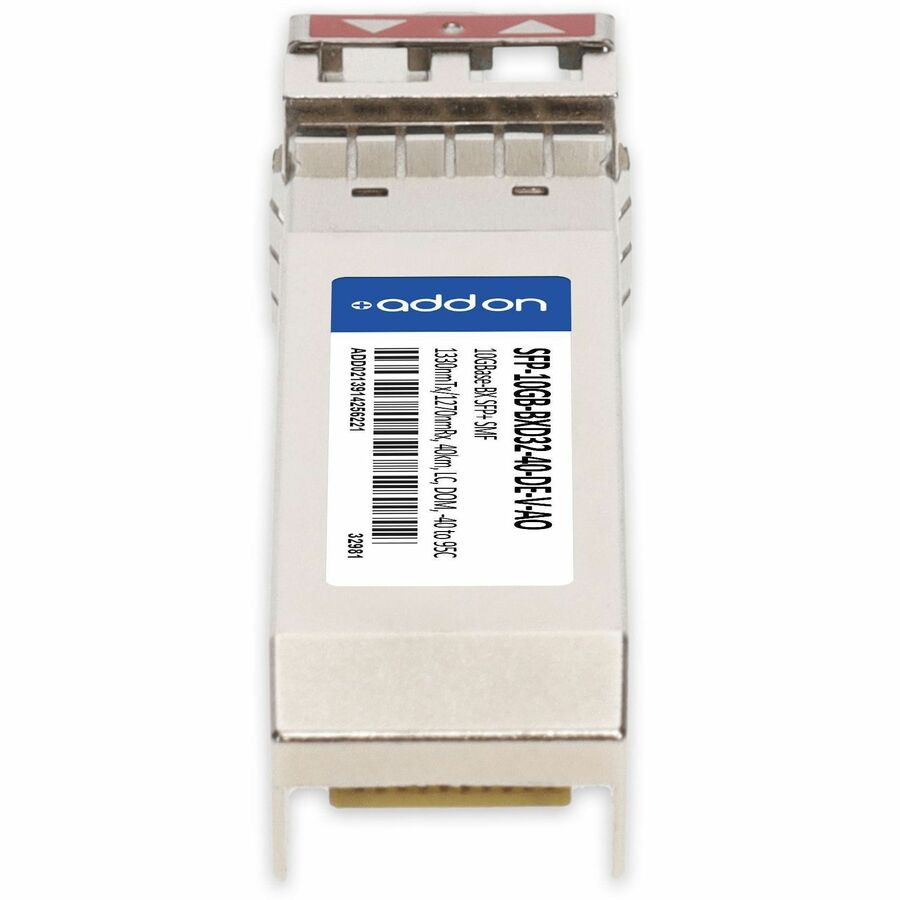AddOn Dell Compatible TAA 10GBase-BX SFP+ Transceiver (SMF, 1330nmTx/1270nmRx, 40km, LC, DOM, -40 to 95C)