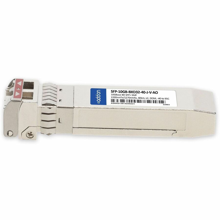 AddOn Juniper Networks Compatible TAA 10GBase-BX SFP+ Transceiver (SMF, 1330nmTx/1270nmRx, 40km, LC, DOM, -40 to 95C)