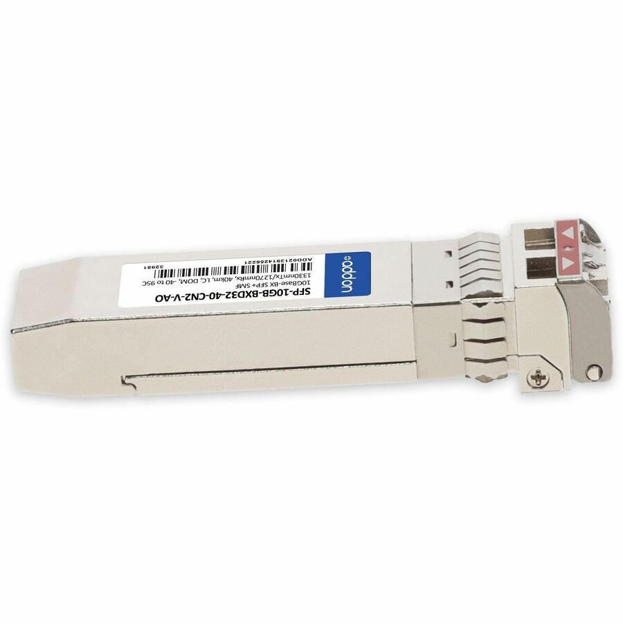 AddOn Ciena Compatible TAA 10GBase-BX SFP+ Transceiver (SMF, 1330nmTx/1270nmRx, 40km, LC, DOM, -40 to 95C)