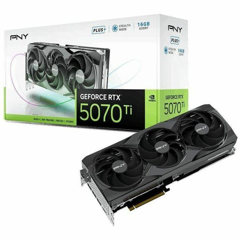 PNY NVIDIA GeForce RTX 5070 Ti Graphic Card - 16 GB GDDR7 - Full-height