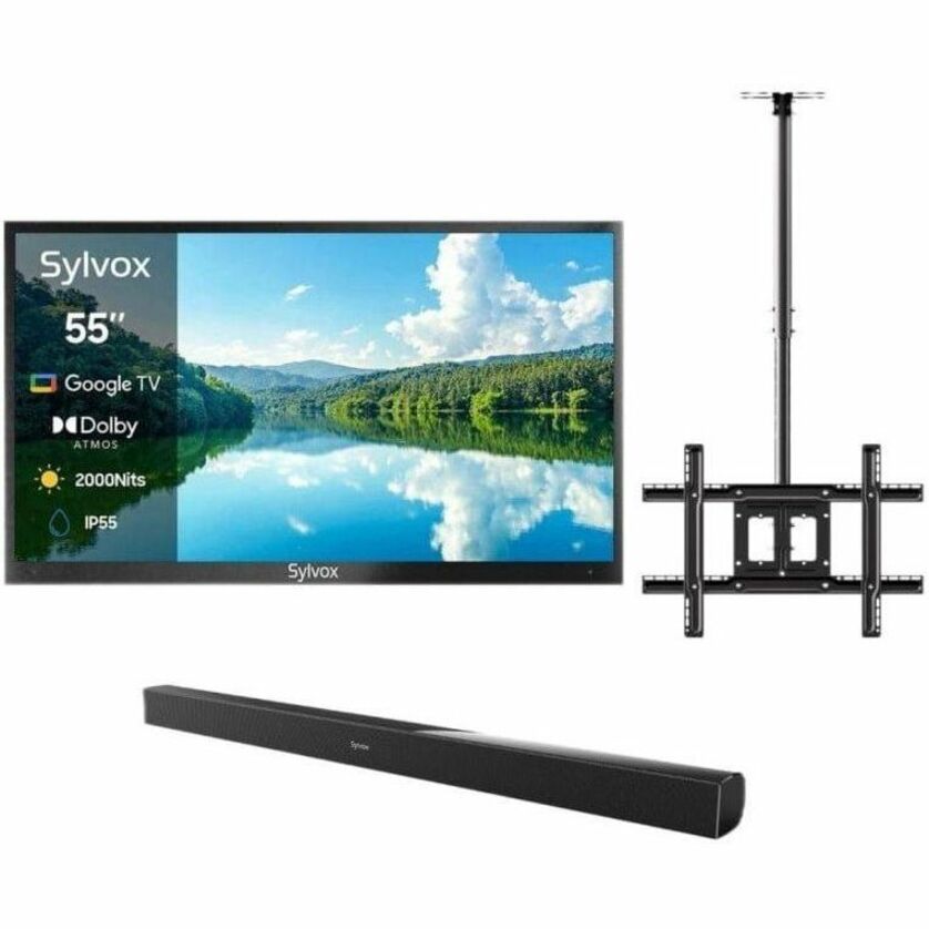 SYLVOX Pool Pro 2.0 OT55A2KHGF 55" Smart LED-LCD TV 2024 - 4K UHDTV - High Dynamic Range (HDR) - Black