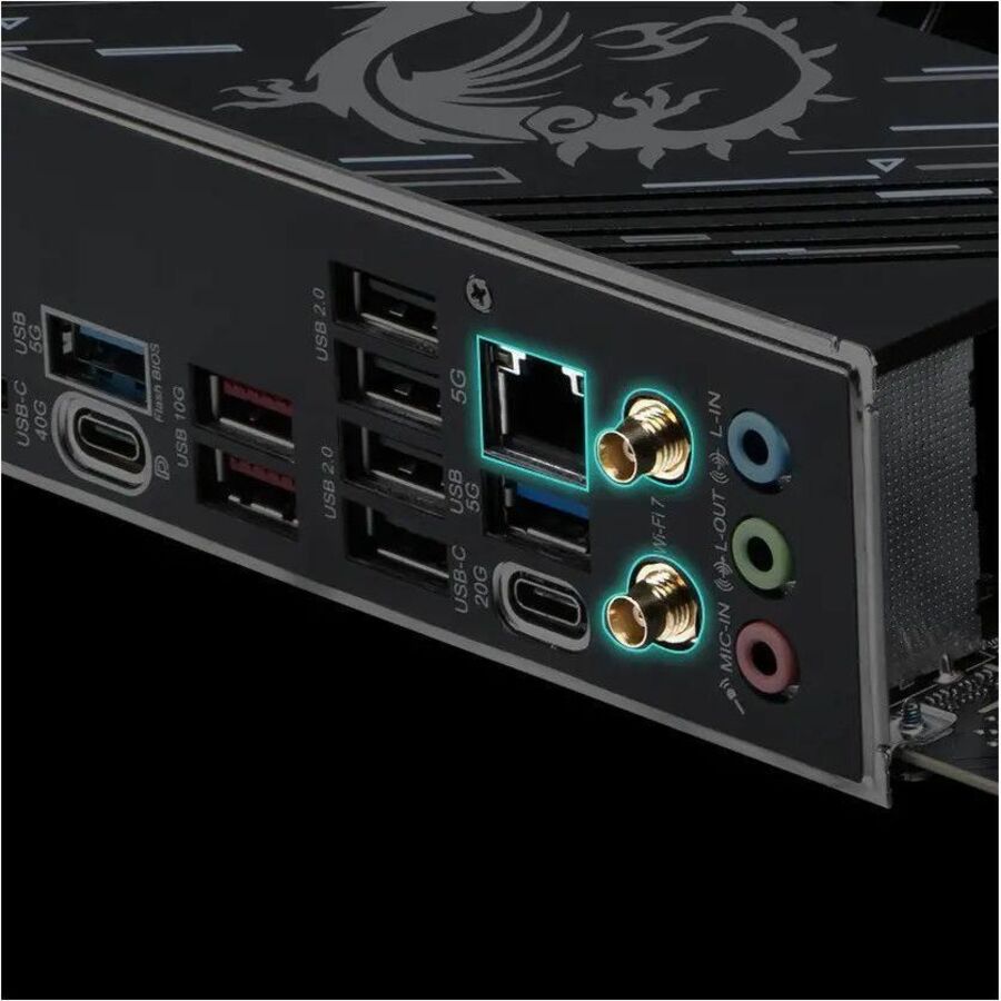 MSI X870E GAMING PLUS WIFI Gaming Desktop Motherboard - AMD X870E Chipset - Socket AM5 - ATX