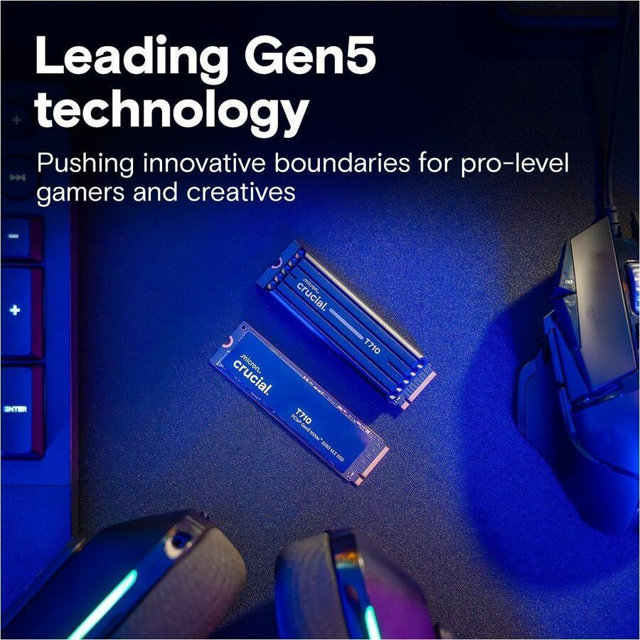 Crucial T710 2 TB Solid State Drive - M.2 2280 Internal - PCI Express NVMe (PCI Express NVMe 5.0)