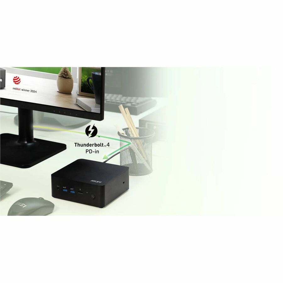 MSI Cubi NUC 1M CUBI NUC 1MG-276BUS Barebone System - Mini PC - Intel Core 5 120U 1.40 GHz Deca-core (10 Core)