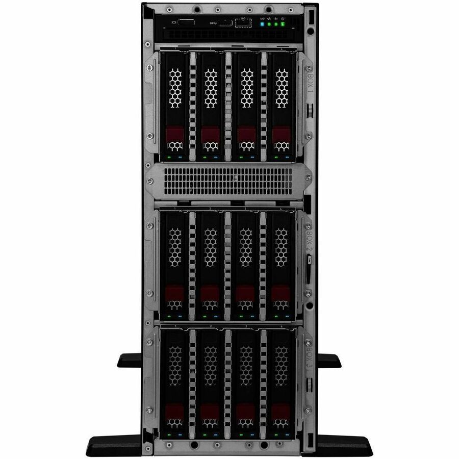 HPE ProLiant ML350 G11 4U Tower Server - 1 x Intel Xeon Silver 4510 2.40 GHz - 64 GB RAM - 960 GB SSD - (2 x 480GB) SSD Configuration - 12Gb/s SAS, Serial ATA/600 Controller