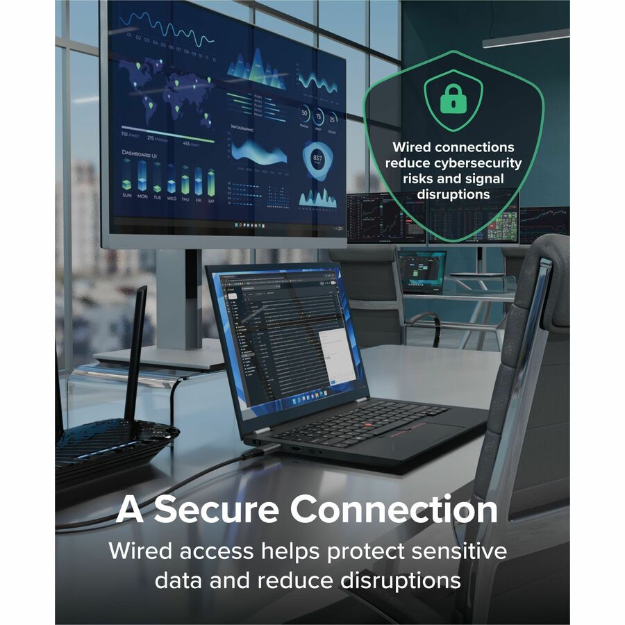 Plugable USB C to Ethernet Cable: USBC to RJ45 Ethernet Cord, Directly Connected LAN Gigabit Network Adapter