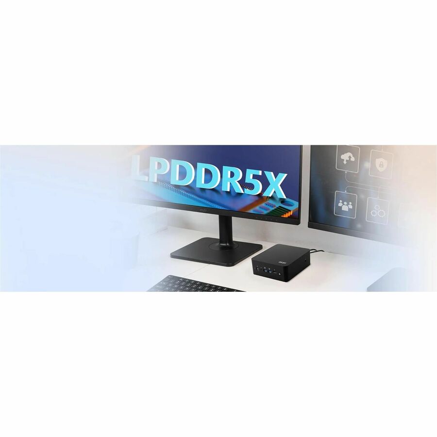 MSI Cubi NUC AI+ Cubi NUC AI+ 2MG-003BUS Barebone System - Mini PC - Socket BGA-2833 - Intel Core Ultra 7 258V 2.20 GHz Octa-core (8 Core)