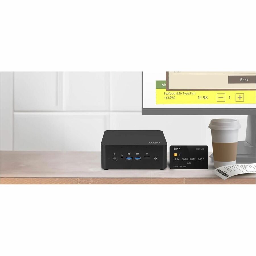 MSI Cubi NUC AI+ Cubi NUC AI+ 2MG-003BUS Barebone System - Mini PC - Socket BGA-2833 - Intel Core Ultra 7 258V 2.20 GHz Octa-core (8 Core)