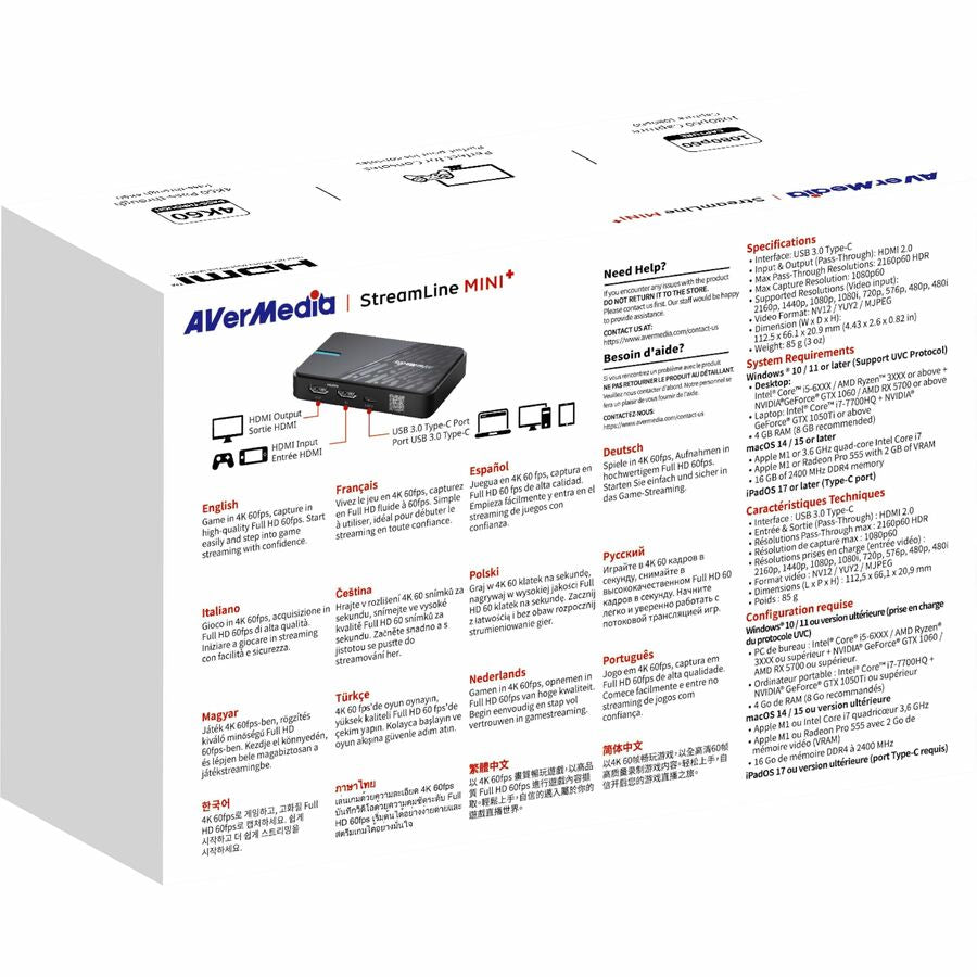 AVerMedia StreamLine MINI+ GC311G2 Video Capturing Device