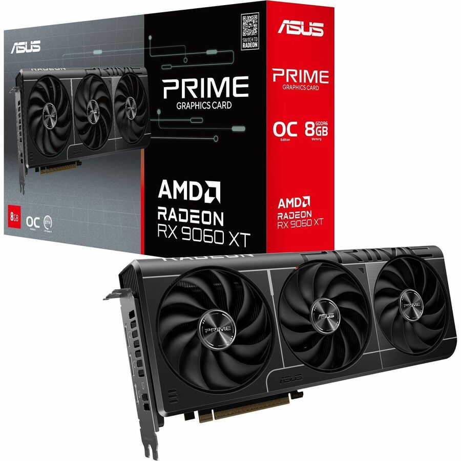 Asus AMD Radeon 9060 XT Graphic Card - 8 GB GDDR6