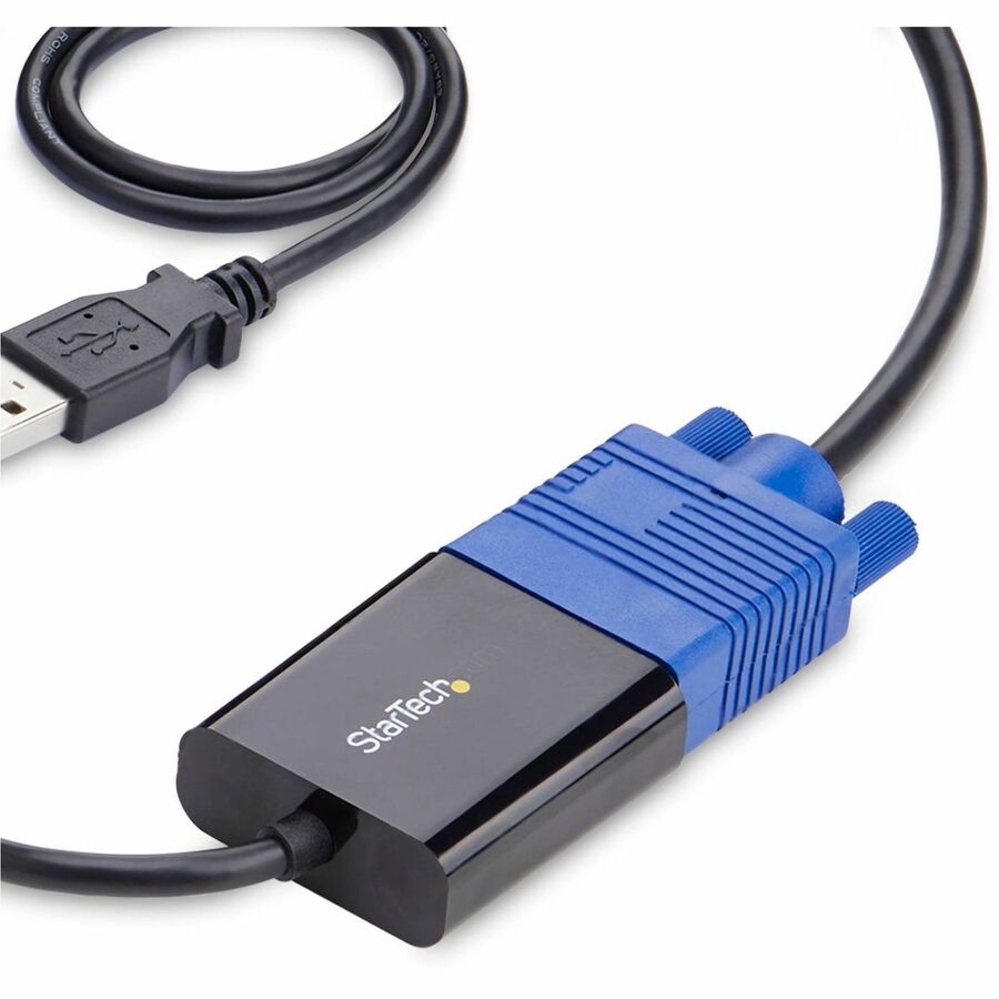 StarTech.com Portable Laptop Crash Cart Adapter, USB/VGA/Mini DisplayPort KVM Console, File Transfer/Video Capture, TAA