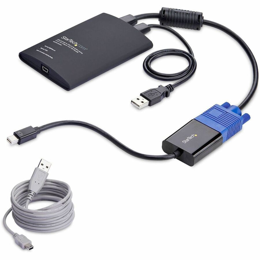 StarTech.com Portable Laptop Crash Cart Adapter, USB/VGA/Mini DisplayPort KVM Console, File Transfer/Video Capture, TAA