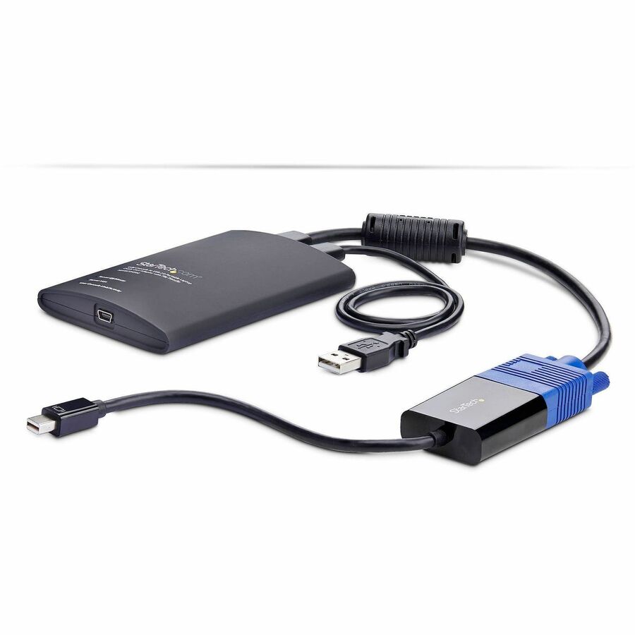 StarTech.com Portable Laptop Crash Cart Adapter, USB/VGA/Mini DisplayPort KVM Console, File Transfer/Video Capture, TAA