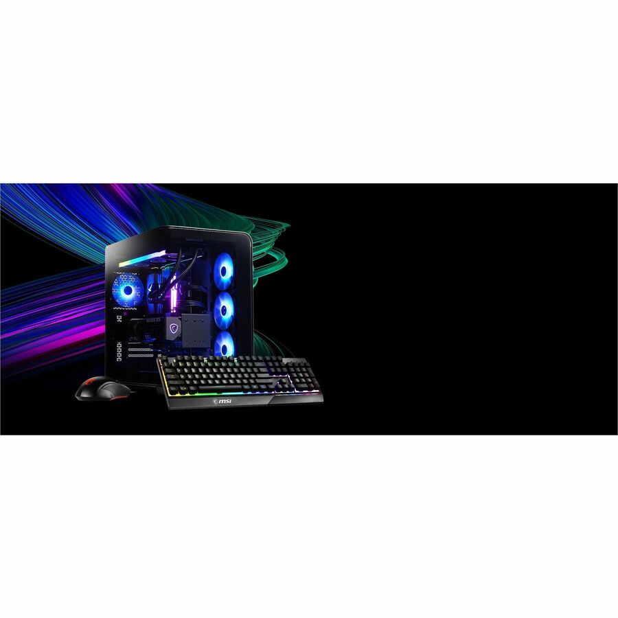 MSI Vision Elite RS AI 2nd VISION R AI 2NVP7-1612US Gaming Desktop Computer - Intel Core Ultra 7 265 - 32 GB - 2 TB SSD - Black