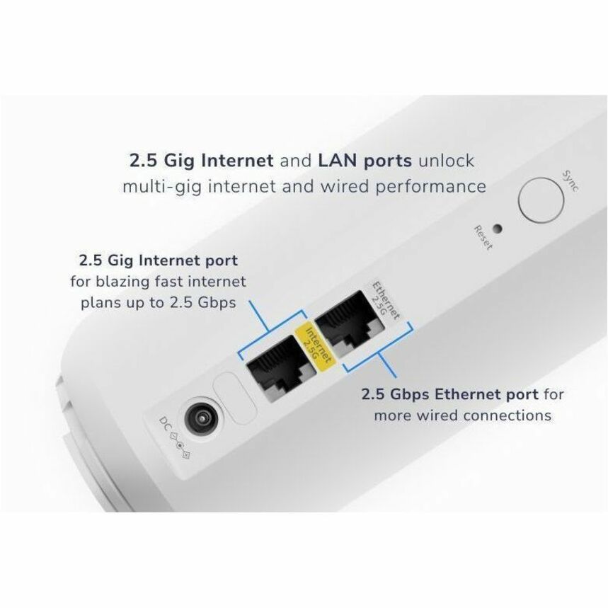 Netgear Orbi Wi-Fi 7 IEEE 802.11be Ethernet Wireless Router