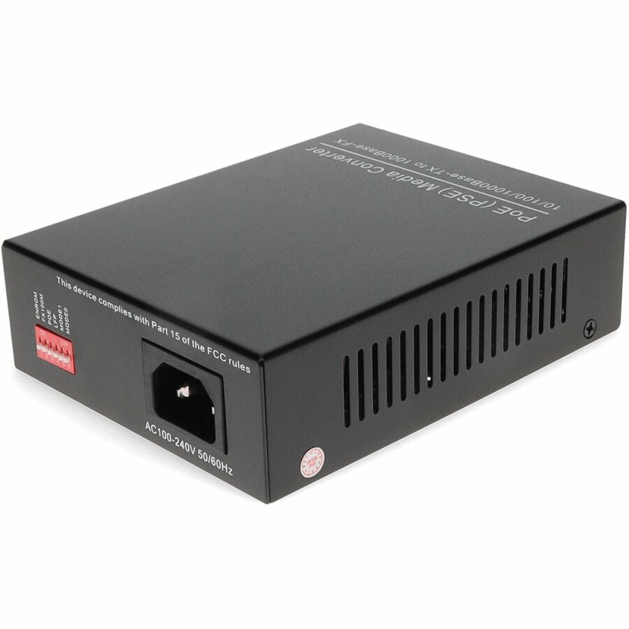 AddOn 10/100/1000Base-TX(RJ-45) to Open SFP Port POE Media Converter