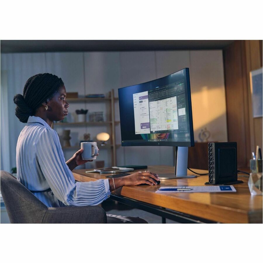 HP EliteDesk 8 G1a Desktop Computer - AMD Ryzen AI 5 PRO 340 - 32 GB - 512 GB SSD - Mini PC - Jack Black