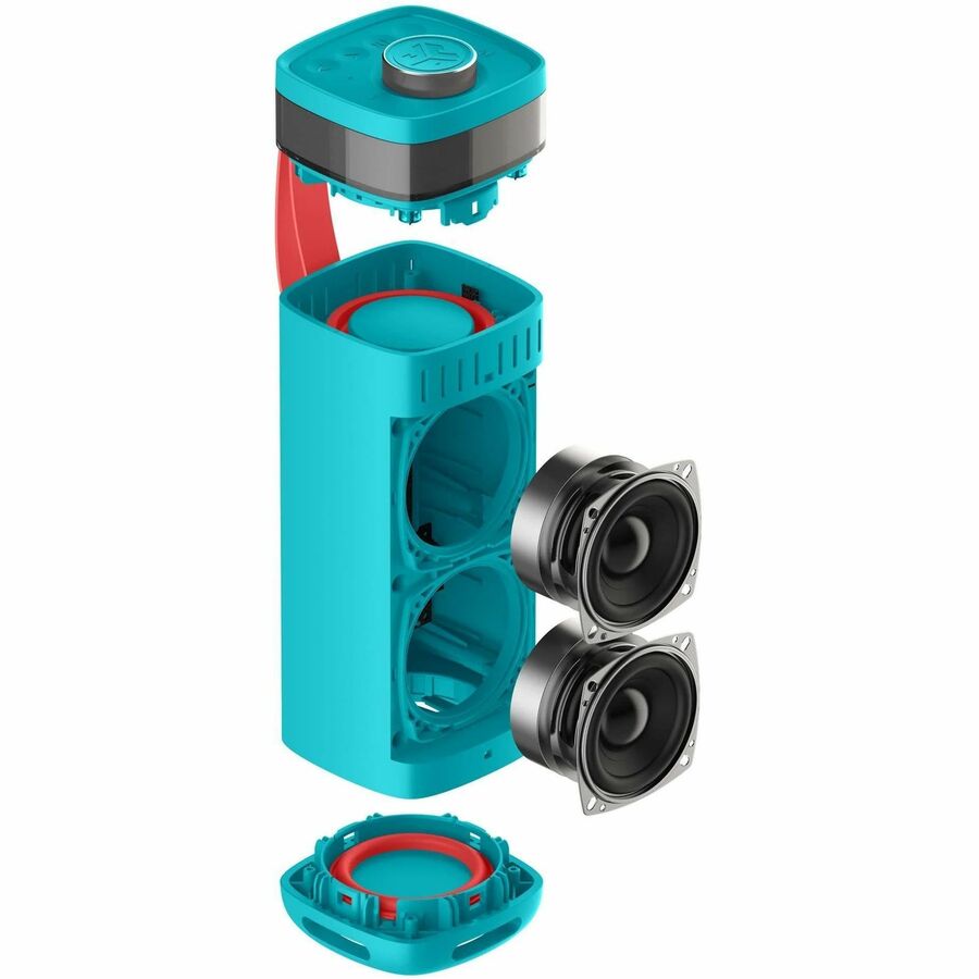 JLab JBuds Party Portable Bluetooth Speaker System - 30 W RMS - Cyan