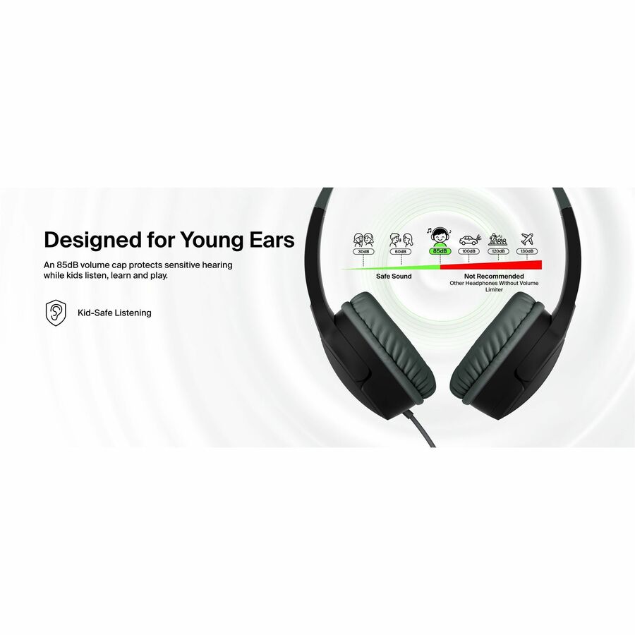 Belkin SoundForm Mini New Wired On-Ear Headphones for Kids