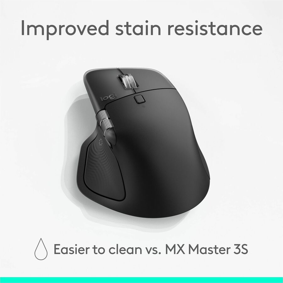 Logitech MX Master 4, Ergonomic Wireless Mouse with Advanced Performance Haptic Feedback, Ultra-Fast Scrolling, USB-C Charging, Bluetooth, Windows, MacOS - black